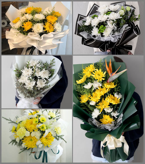 安徽亳州市蒙城县岳坊镇金牛村白事花束代送